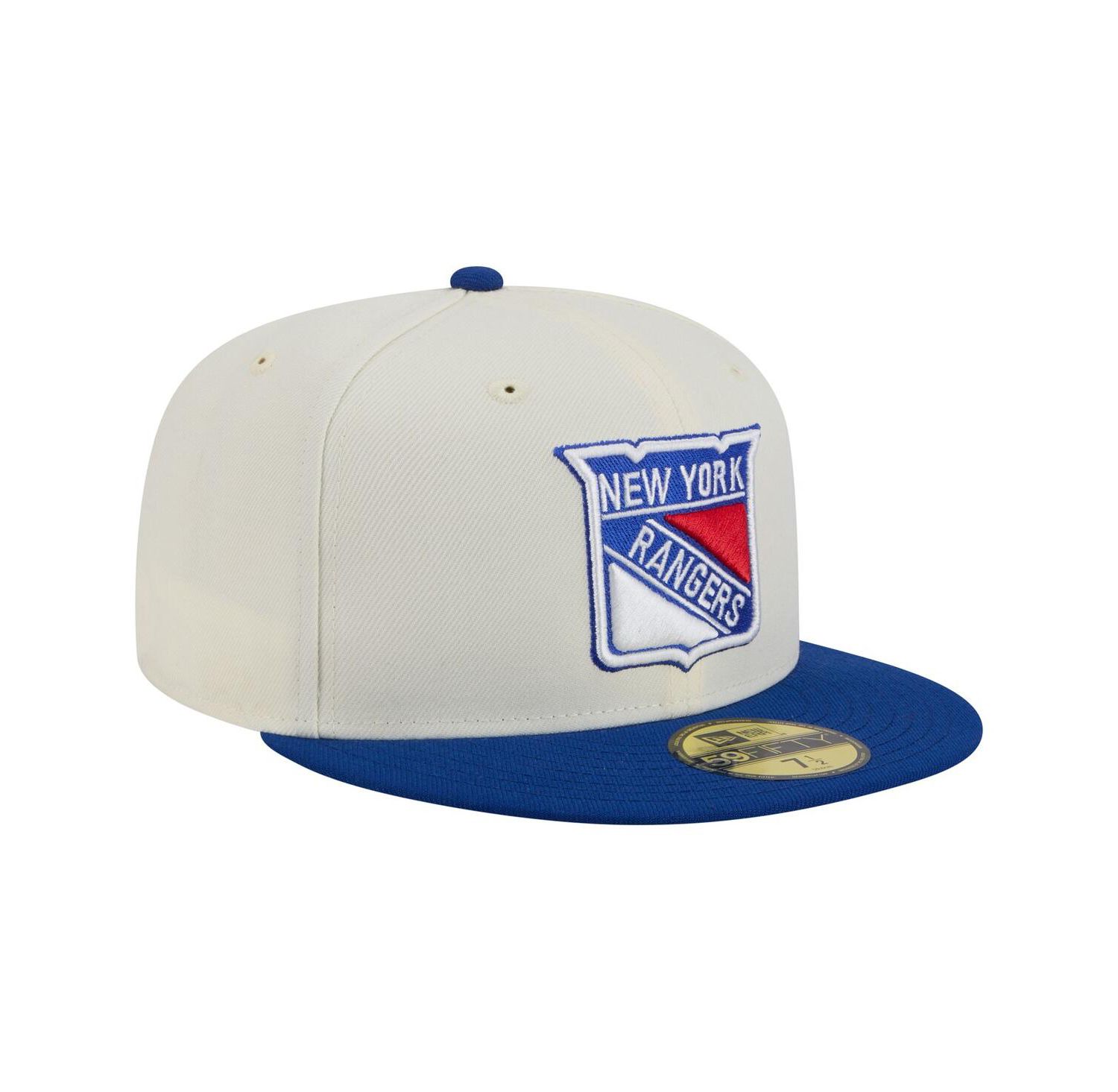 Men's White New York Rangers Chrome Two-Toned 59FIFTY Fitted Hat