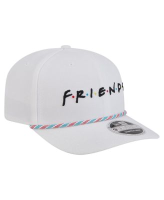 Men's White Friends Rope 9SEVENTY Stretch-Snap Adjustable Hat