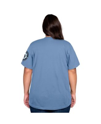 Women's Powder Blue Washington Nationals 2025 City Connect Plus Size T-Shirt
