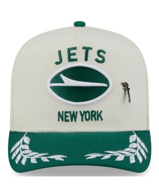 Men's Cream/Green New York Jets 2025 NFL Draft A-Frame 59FIFTY Fitted Hat