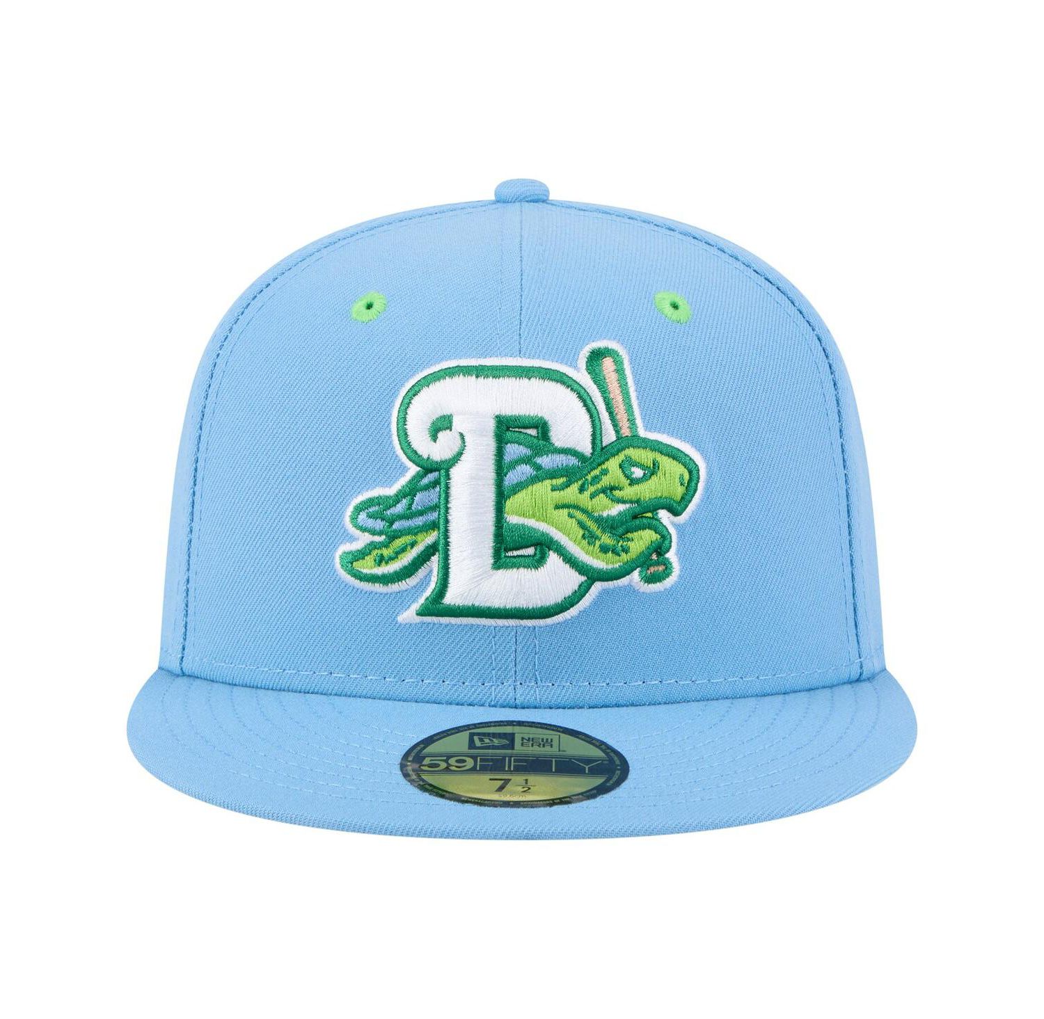 Men's Light Blue Daytona Tortugas Authentic Collection 59FIFTY Fitted Hat