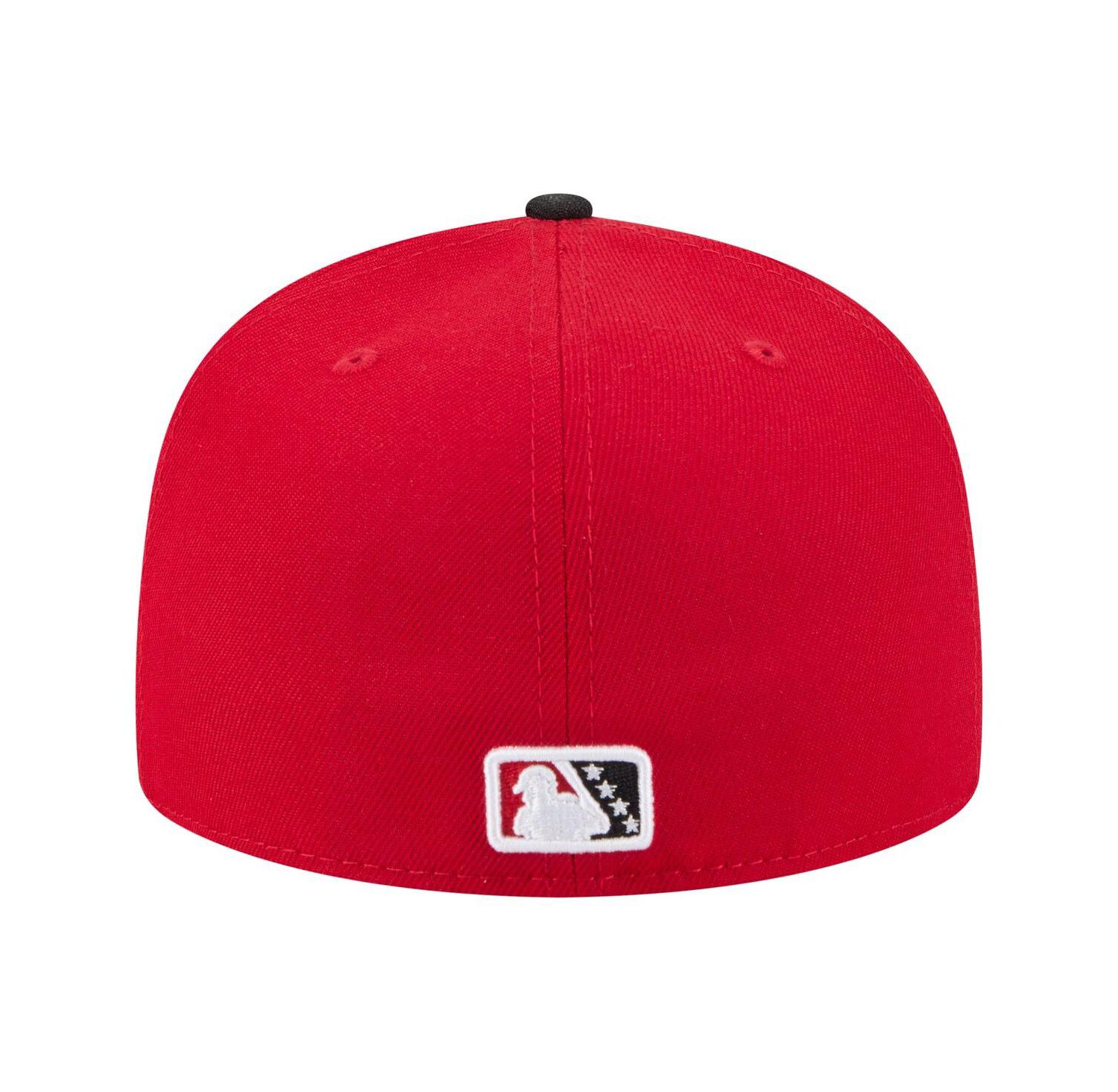 Men's Red/Black Birmingham Barons Authentic Collection 59FIFTY Fitted Hat