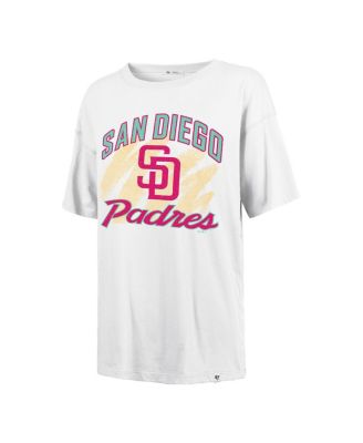 Women's White San Diego Padres City Connect Sadie Distressed T-Shirt