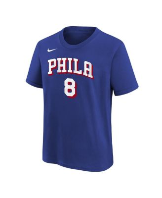 Big Boys and Girls Paul George Royal Philadelphia 76ers Icon Name Number T-Shirt