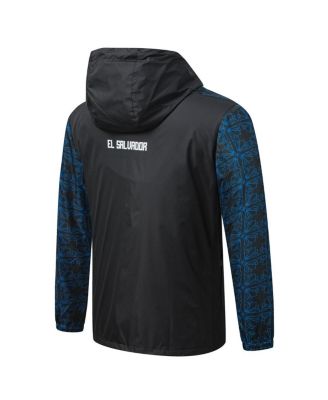 Men's Black El Salvador National Team Full-Zip Hooded Rain Jacket