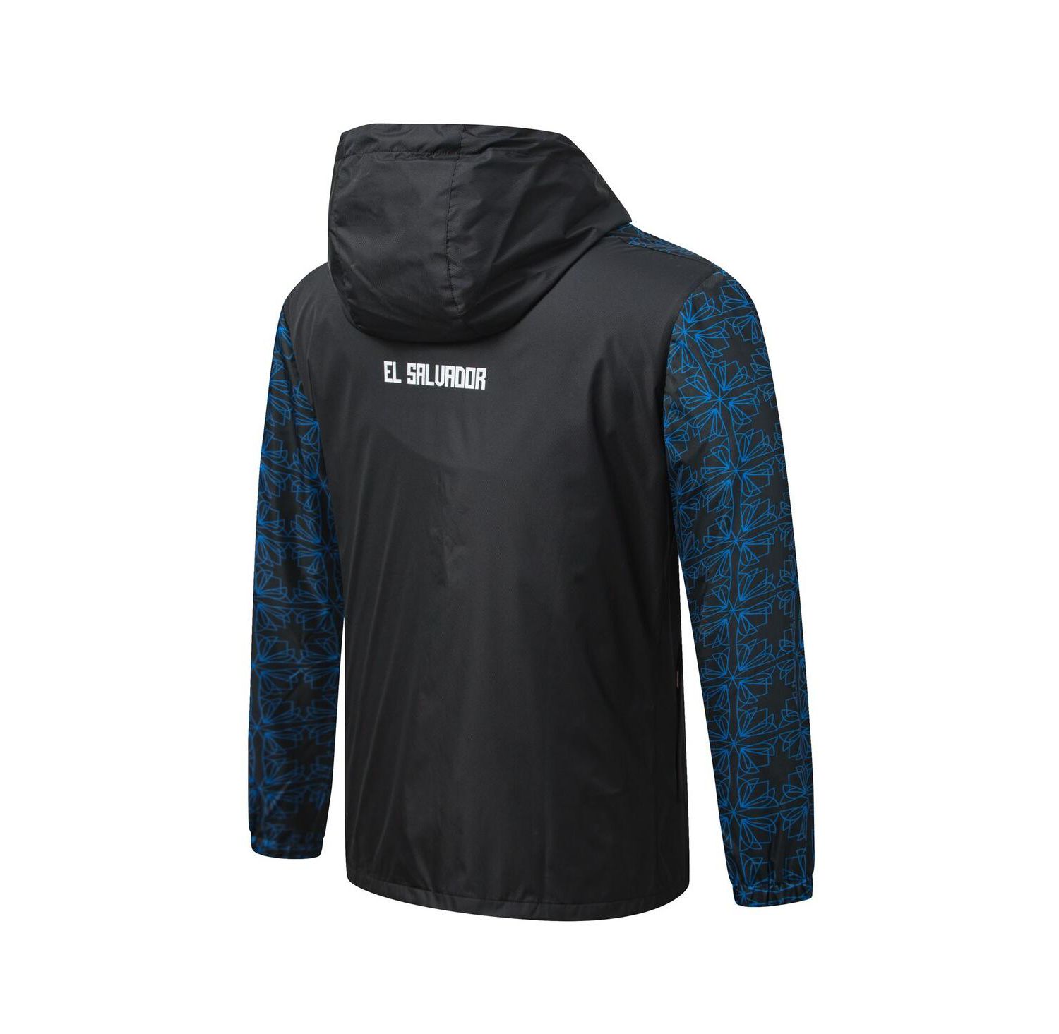 Men's Black El Salvador National Team Full-Zip Hooded Rain Jacket