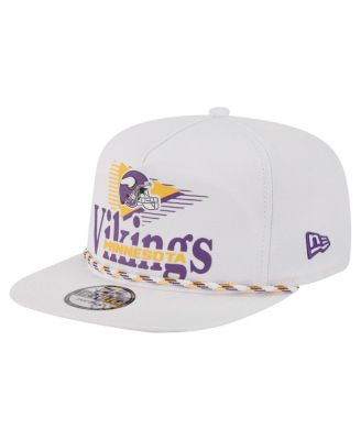 New Era - Men's White Minnesota Vikings Collide Golfer Snapback Hat