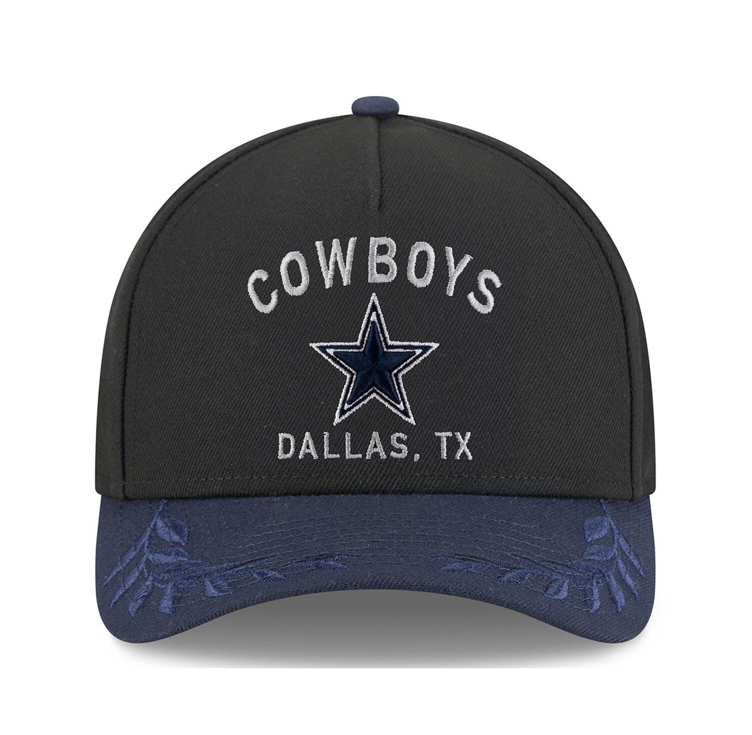 Men's Black/Navy Dallas Cowboys 2025 NFL Draft 9FORTY A-Frame M-Crown Adjustable Hat