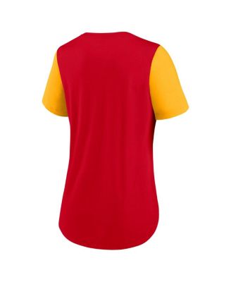 Women's Red Kansas City Chiefs Terrace Swift Tri-Blend Performance T-Shirt