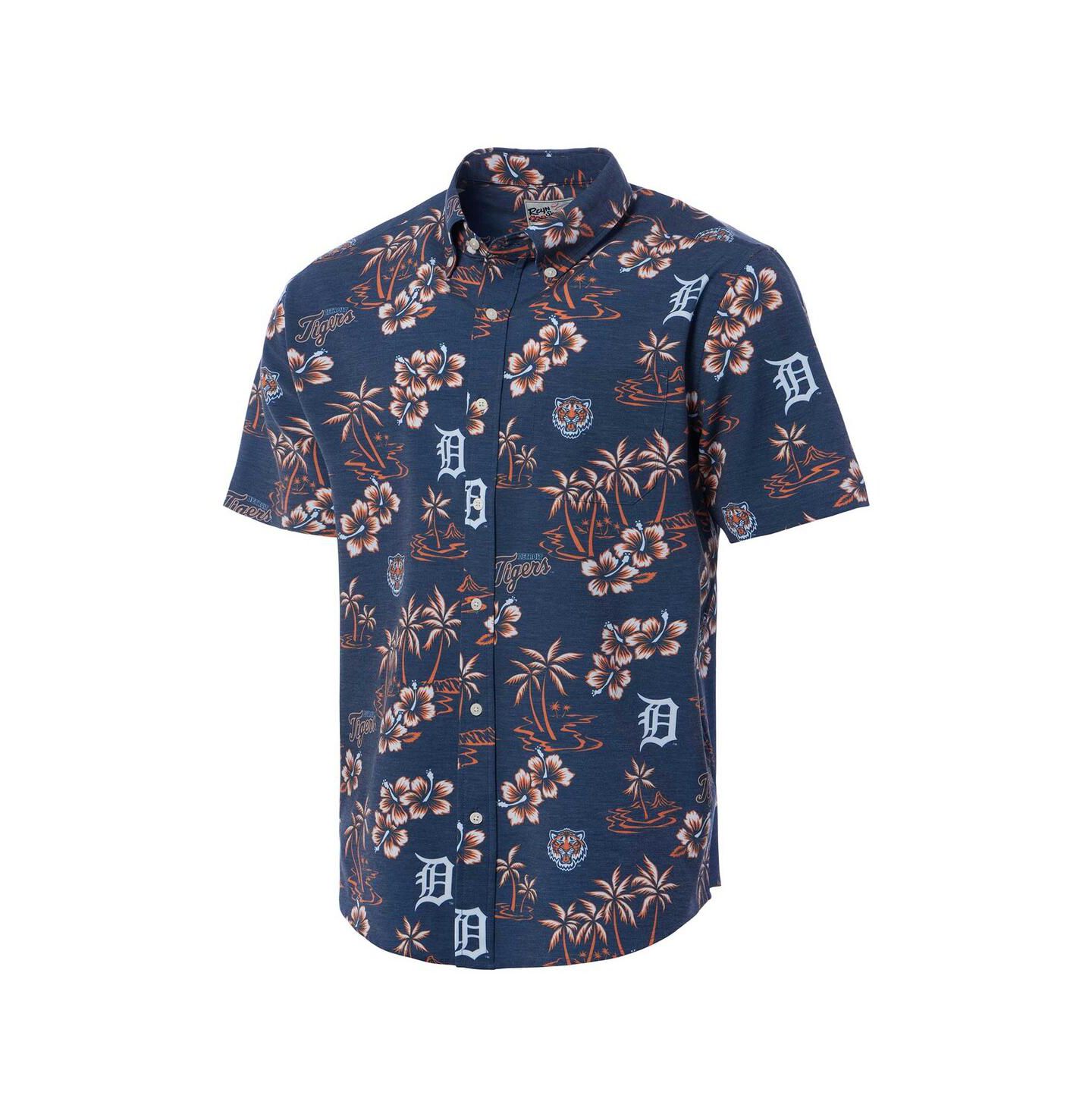 Мужская рубашка Reyn Spooner Navy Detroit Tigers Kekai Button-Down — фото 2