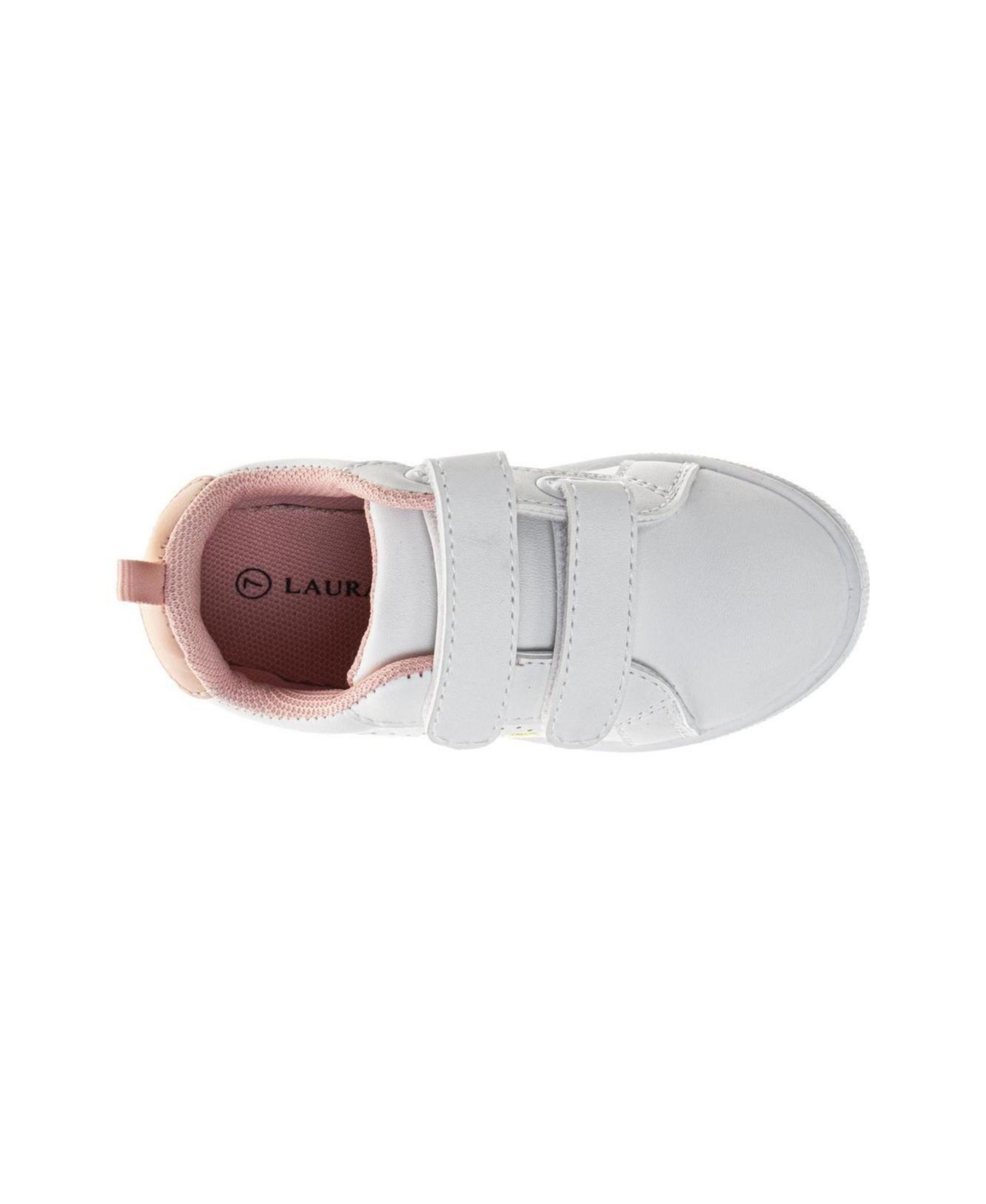 Laura Ashley Toddler Girls Heart Pattern Sneakers In White