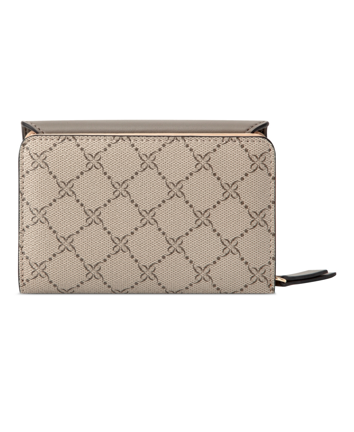 Nine West Caireann French Wallet In Beige Logo Flint