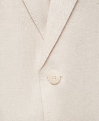 Men's Linen Slim-Fit Suit Blazer