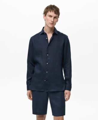 Men's Linen Slim-Fit Shirt