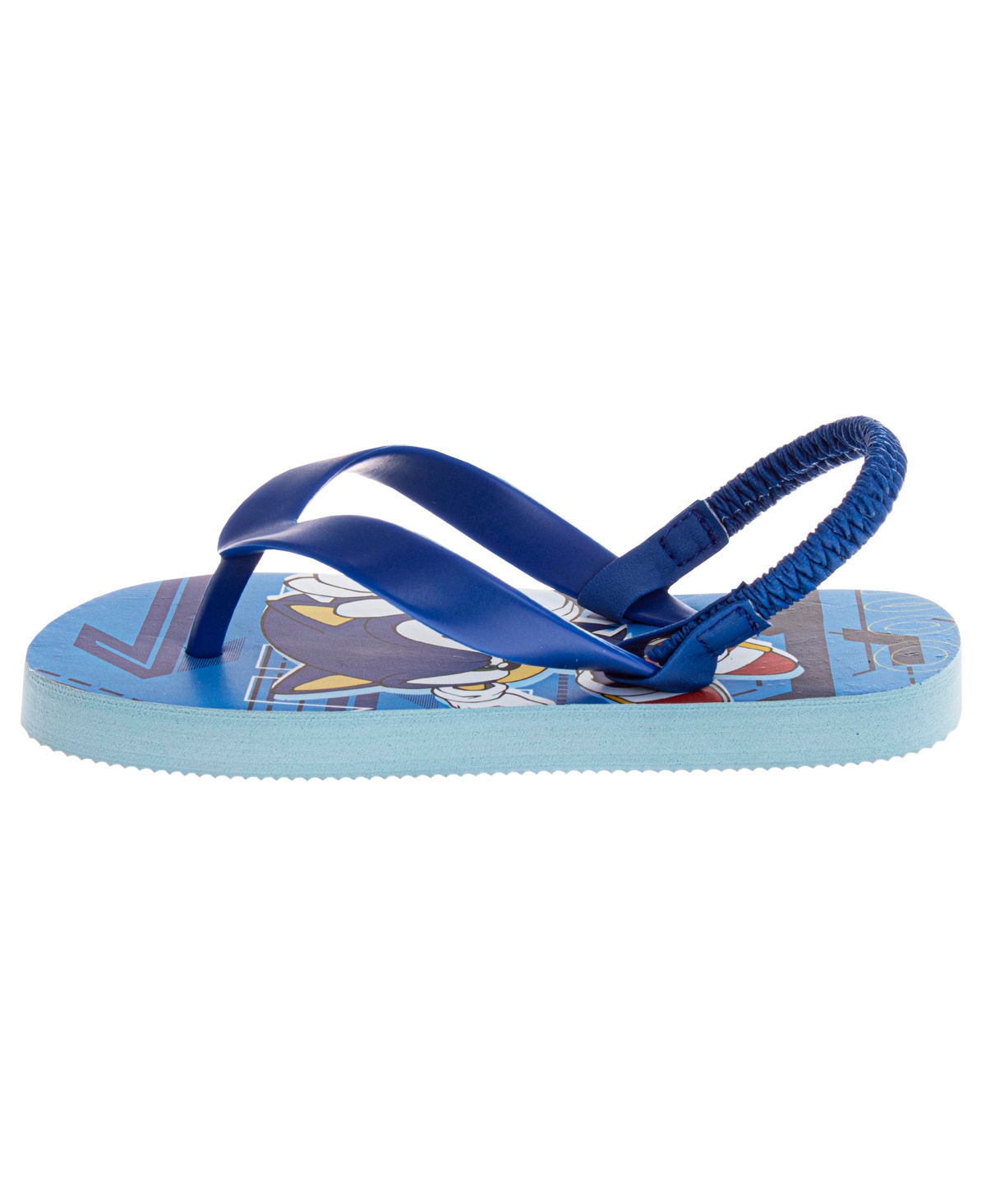 Sonic The Hedgehog Toddler Boys Slip On Flip Flop Slippers In Blue