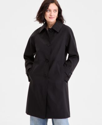 Petite Single-Breasted Trench Coat
