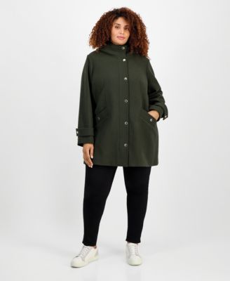 Michael Kors - Plus Size Hooded Coat