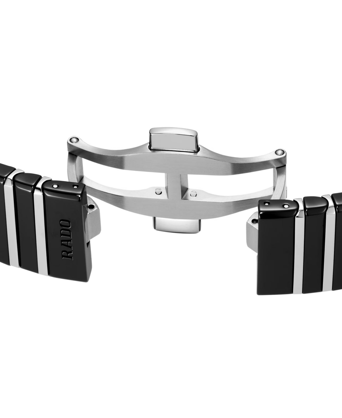Женские часы Rado Swiss Automatic Anatom Stainless Steel & Black Ceramic Bracelet Watch 33mm — фото 5
