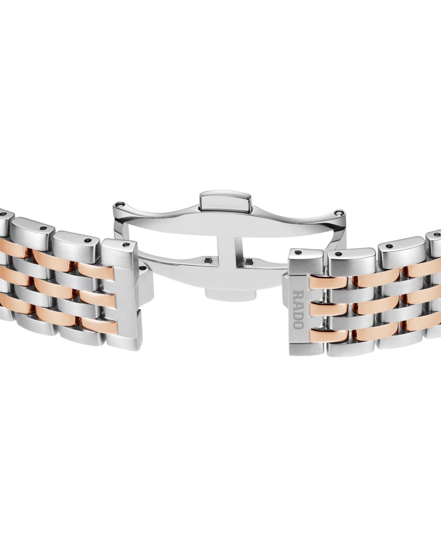 Швейцарские автоматические часы Rado Florence унисекс, двухцветный стальной браслет, 39 мм — фото 5