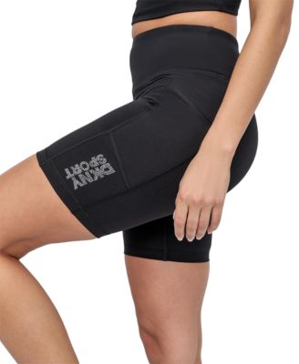 Women's Rhinestone-Logo Pocket Bike Shorts