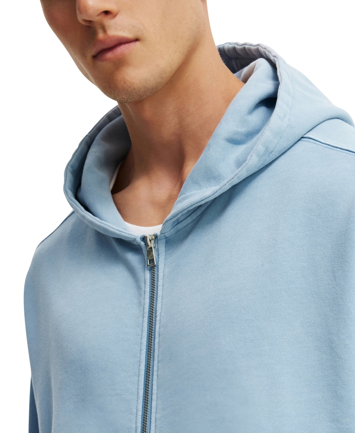 Shop Cotton On Men's Cropped Zip Up Hoodie