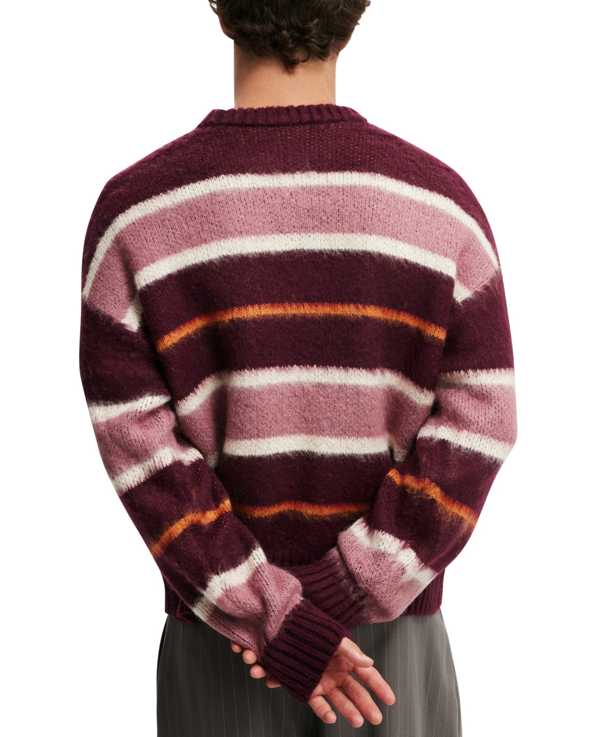 Shop Cotton On Men's Box Fit Fuzzy Crew Knit Sweater