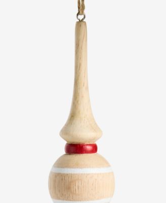 Nordic Wonderland Wood Finial Ornament, Macy's Exclusive