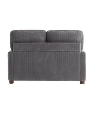 53.3" Corduroy Danson Convertible Loveseat with Charging Port