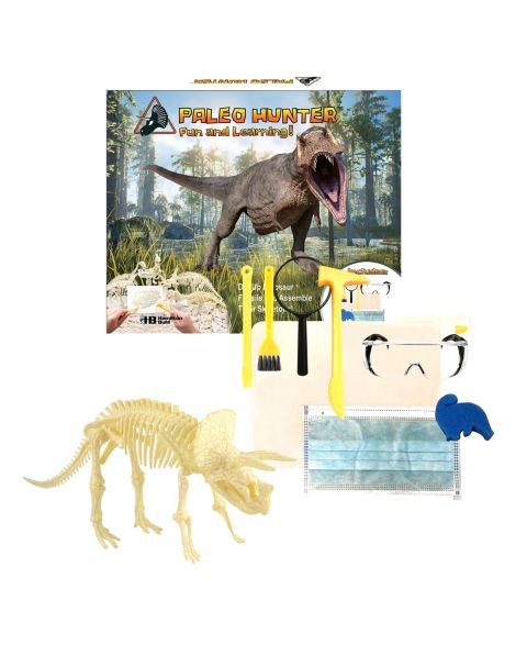 Детские игрушки HamiltonBuhl Paleo Hunter Triceratops Rex Fossil Dig Kit, Ages 6+