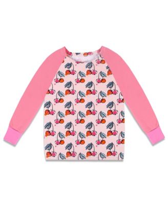 Earth Baby Outfitters Baby Boys 2-Piece Long Sleeve Pajama Set - Sweet cherry