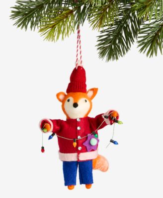Holiday Lane - Tiny Tidings Fabric Fox Ornament