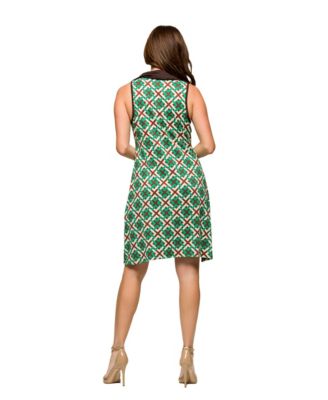 Women's Sleeveless Collared Mini Dress