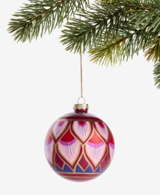 Holiday Lane - Berry Tones Deco Design Ball Ornament