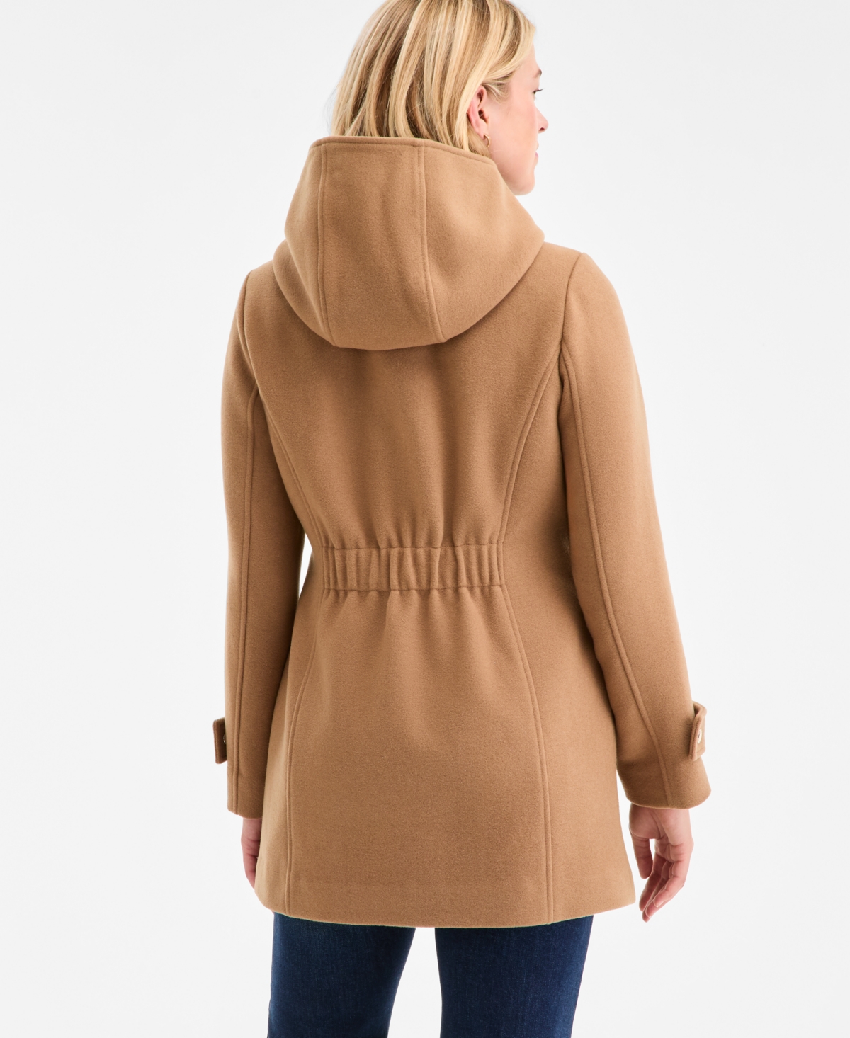 Michael Kors Michael  Women's Hooded Button-front Coat, Exclusively At Macy's In Brown