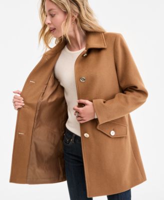 Women's Collared Button-Front Coat