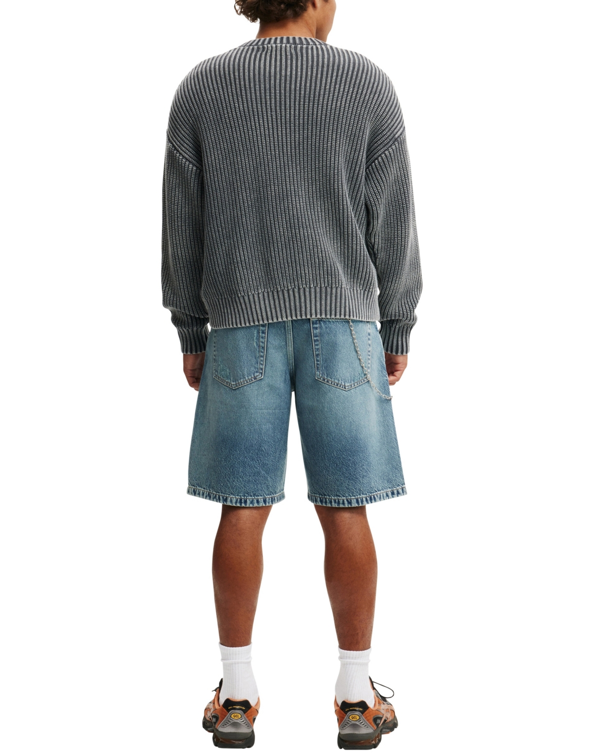 COTTON ON MEN'S BAGGY DENIM SHORTS 