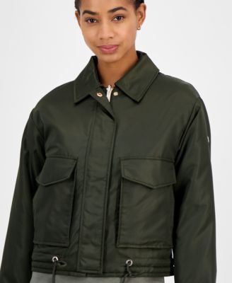 MICHAEL Women's Reversible Bomber Barn Jacket