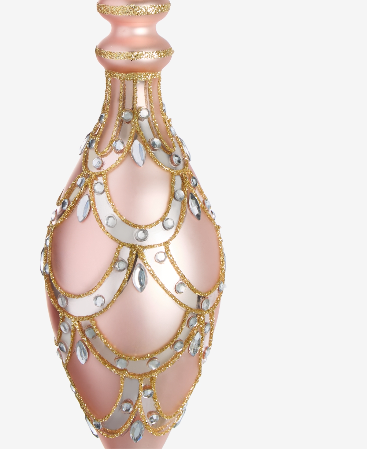 Holiday Lane Glass Finial Ornament, Macy's Exclusive In Transparent