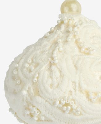 Iced Delight White Onion Ornament, Macy's Exclusive 
