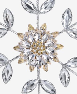 Jeweled Classics Gold and Gem Snowflake Ornament, Macy's Exclusive