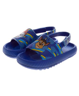 Toddler Boys Patrol Hook and Loop Backstrap Slides