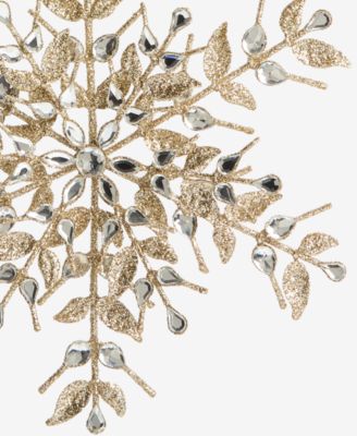 Jeweled Classics Gold Snowflake Ornament, Macy's Exclusive