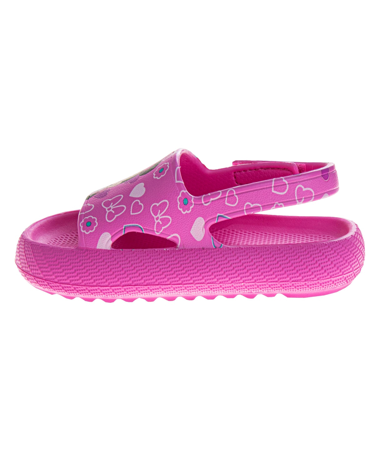 Disney Toddler Girls Minnie Mouse Hook And Loop Backstrap Slides