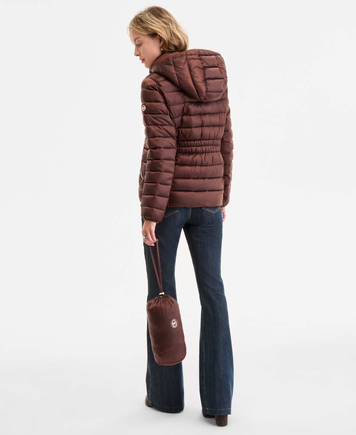Michael Kors Michael  Women's Hooded Shine Packable Puffer Coat, Exclusively At Macy's