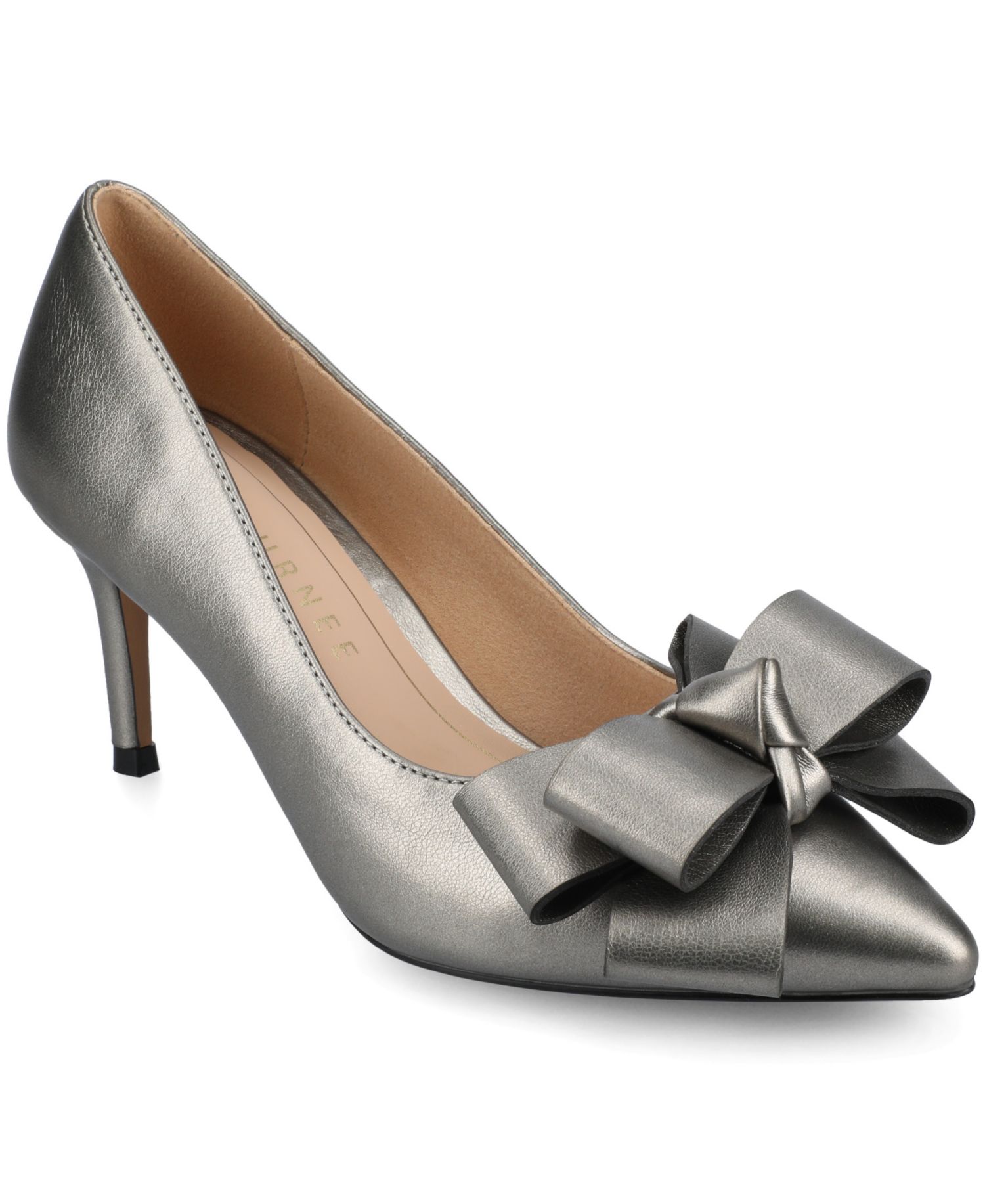 Women's Crystol Bow Pointed Toe Dress Pumps