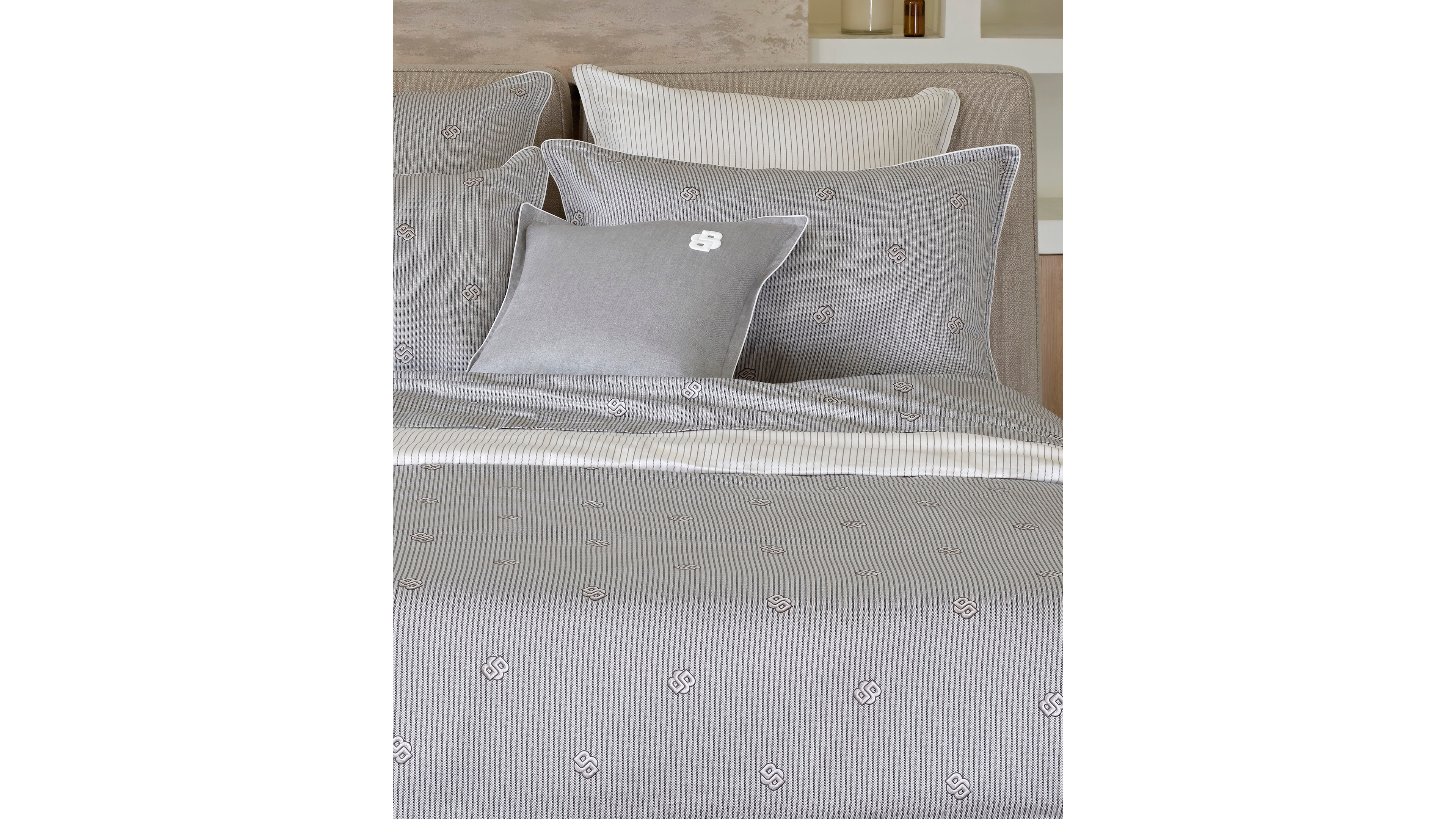 Closeout! Boss Home by Hugo Boss Double B Cotton Sateen Sham, European