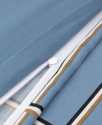 CLOSEOUT! by Hugo Boss Check 3-Pc. Duvet Cover Set, Full/Queen