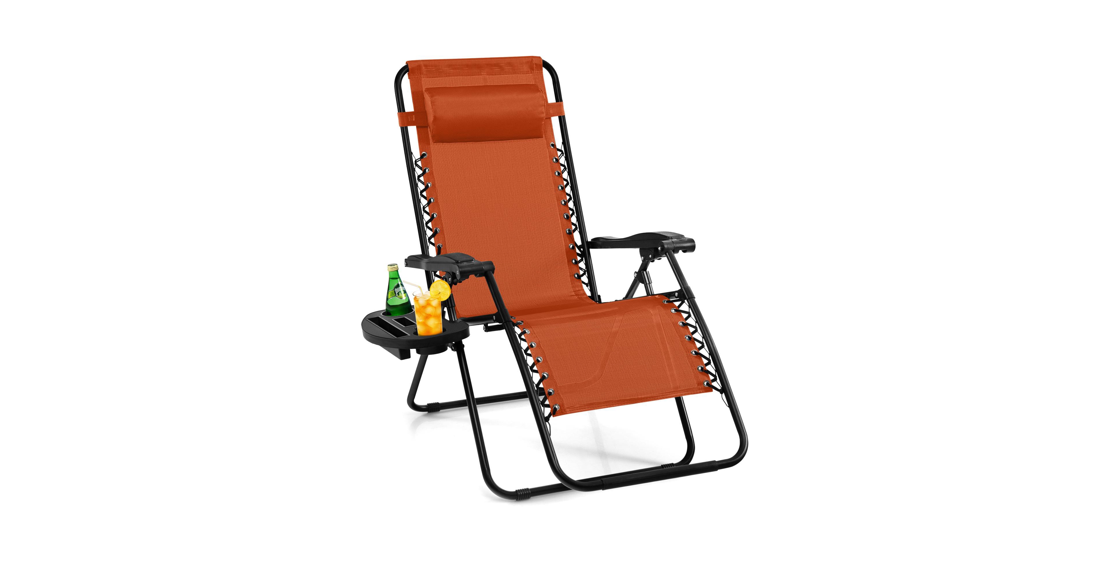 Outdoor Folding Zero Gravity Reclining Lounge Chair