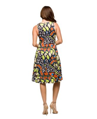 Women's Sleeveless Knee Length Tank Swing Dress