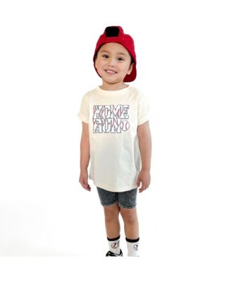 Toddler Boys Home Run Patch Short Sleeve T-Shirt